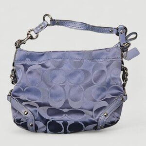 Coach Carly Signature Hobo Bag Blue